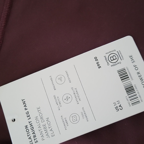 NWT- Athleta Elation Straight Leg Tight - Picture 5 of 8